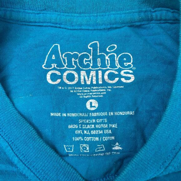Men’s Blue ‘R’ Archie Andrews Riverdale Graphic Number Tee - Picture 4 of 5